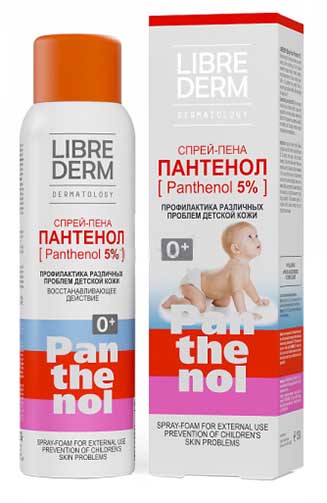 Спрей-пена Librederm Пантенол 5% для детей | отзывы