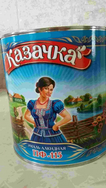 Эмаль для пола казачка