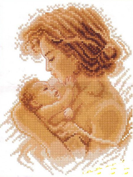 Схемы вышивки «мать и дитя»